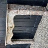 Early 19th century Louis XV style fireplace in grey Ardennes marble
