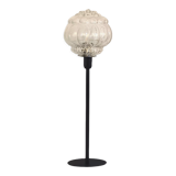 Vintage table lamp with bubbled glass globe