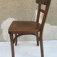 Serie de 4 chaises anciennes bistrot Baumann années 60