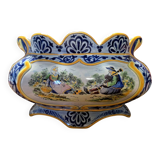 Henriot Quimper: large painted faience planter