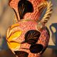 Vase Vallauris 1950 rose noir et jaune