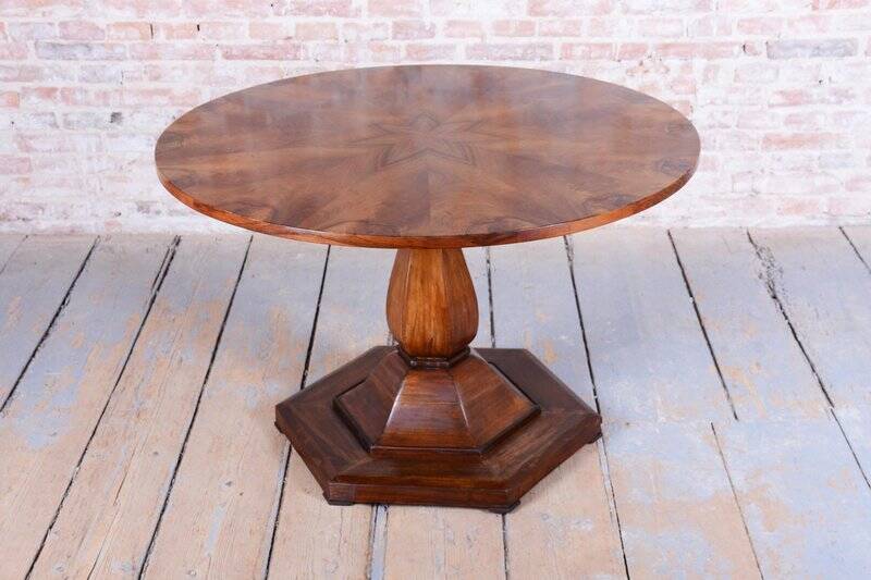 Biedermeier Dining Table in Walnut, Czechia, 1830s