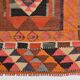 3x11 Orange & Brown Kilim Runner Rug, 88x330Cm