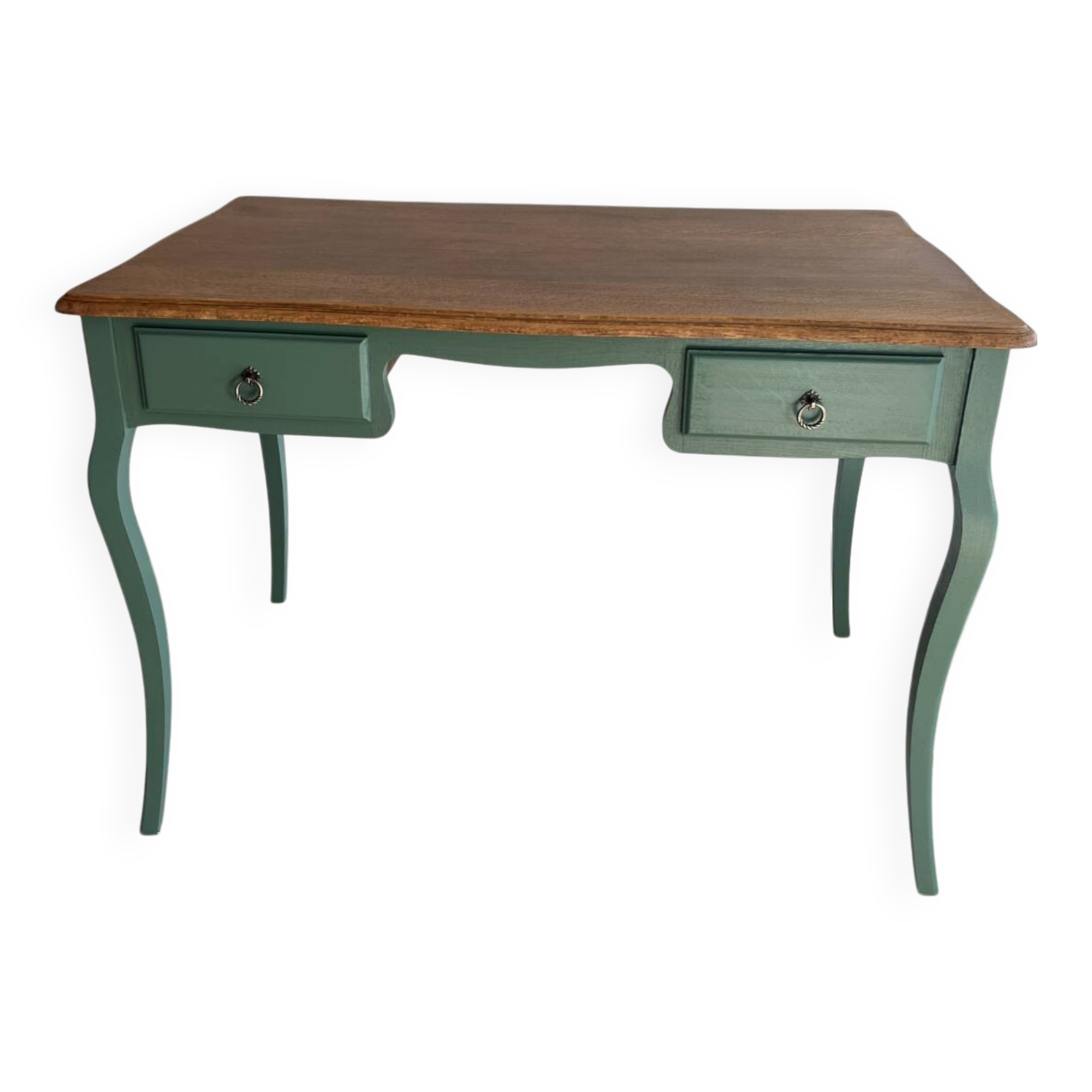 Oak desk with two drawers