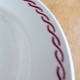 1 vintage Badonviller soup plate, Germaine pattern