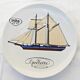 Auteuil Porcelain - Set of 6 Flat Plates - Nautical Theme