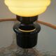 Space Age lamp in opaline glass and ceramic, 1970s