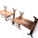 Pair of Arabic soap holders