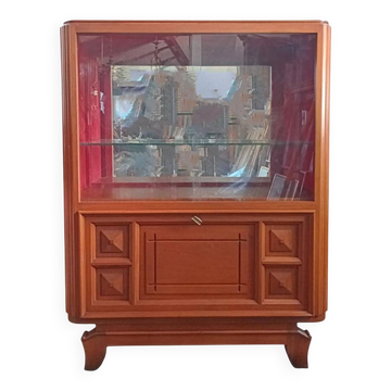Art Deco display cabinet in walnut