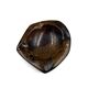Luxury fossil brown marble ashtray bowl, France 1970s