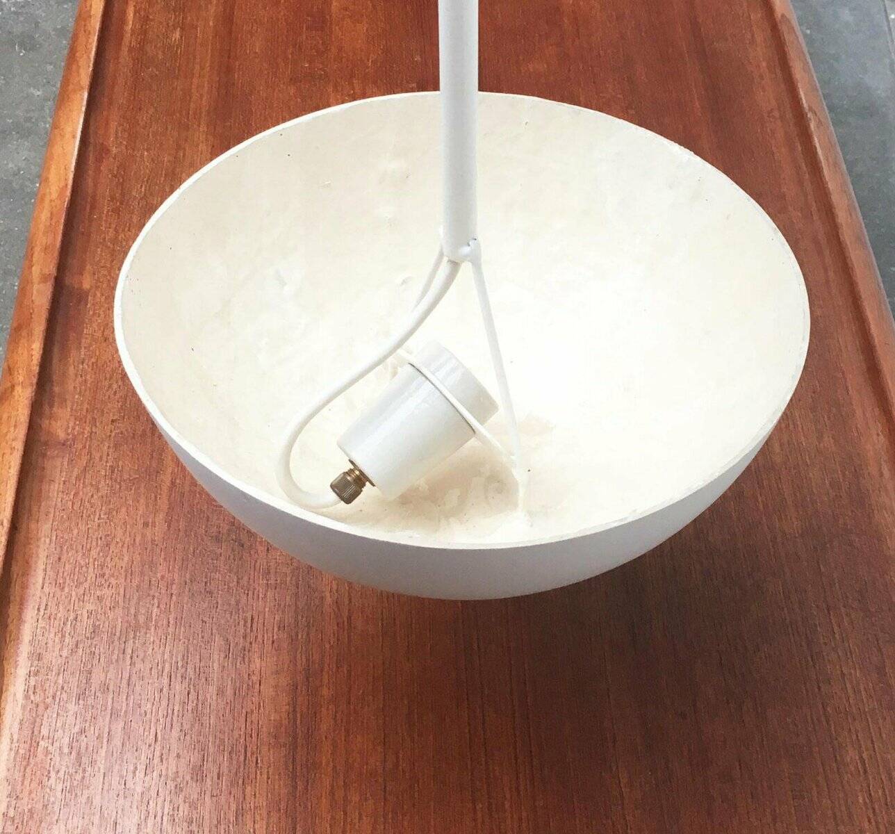 Mid-century modern style fiberglass pendant light, 1960s, set of 2.