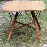 Square rattan coffee table