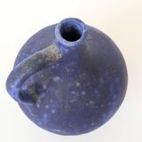 Mid-Century blue Klein vase Heyne ceramics, Germany, 1960s