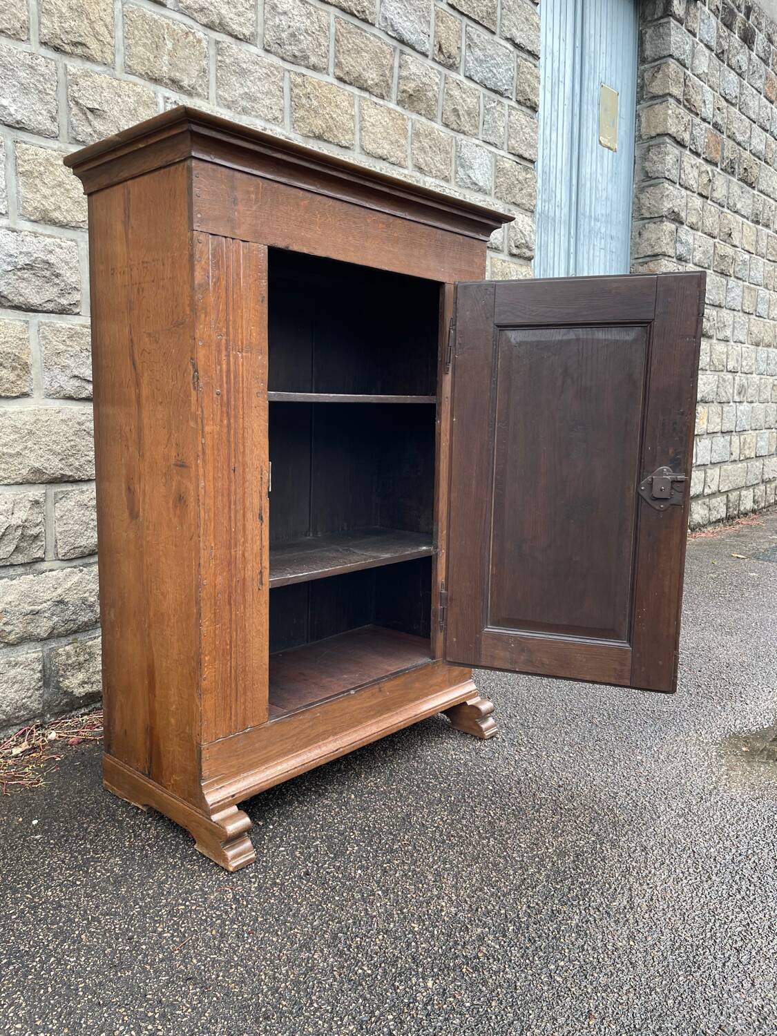 Vintage wooden furniture, jam cabinet, cupboard.