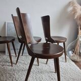 Set of 4 Scandinavian chairs from the 1960s.
