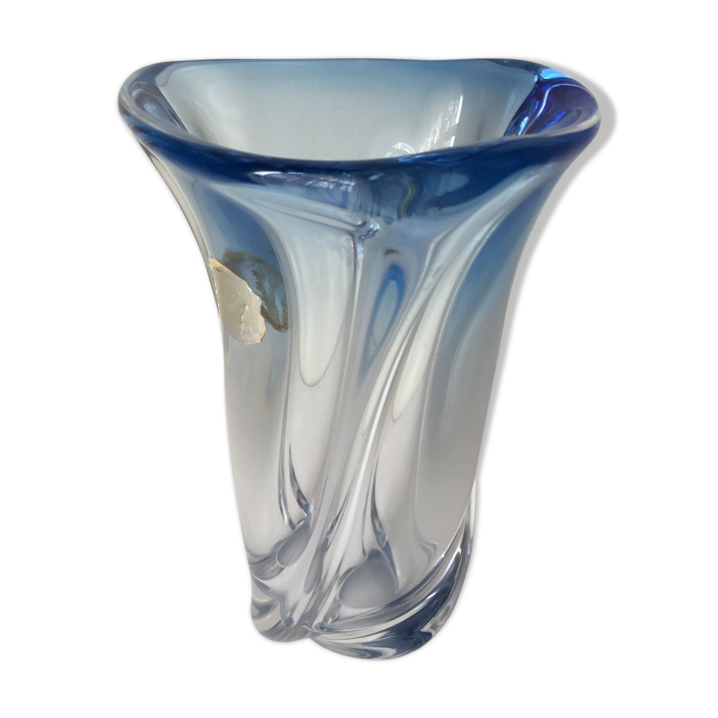 Crystal vase Val St Lambert