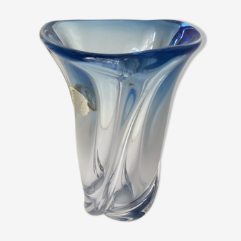 Crystal vase Val St Lambert