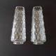 Pair Vintage Cut Glass Retro Replacement Shades For Chandeliers/Wall Lights