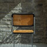 Pair of black Cesca chairs B32 Marcel Breuer