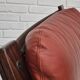 Années 1970, design scandinave, chaise longue, d'origine très bon état, cuir marron.