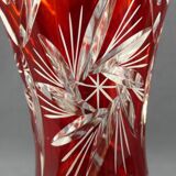 Cut crystal vase from Bohemia