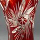 Cut crystal vase from Bohemia