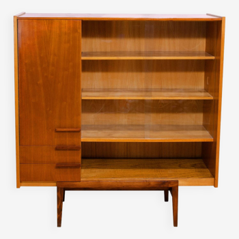 Midcentury glazed bookcase by František Mezulánik for UP Závody, 1960´s