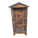 Aviary bird cage wood and wire mesh