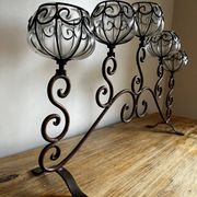 Wrought iron tealight holder