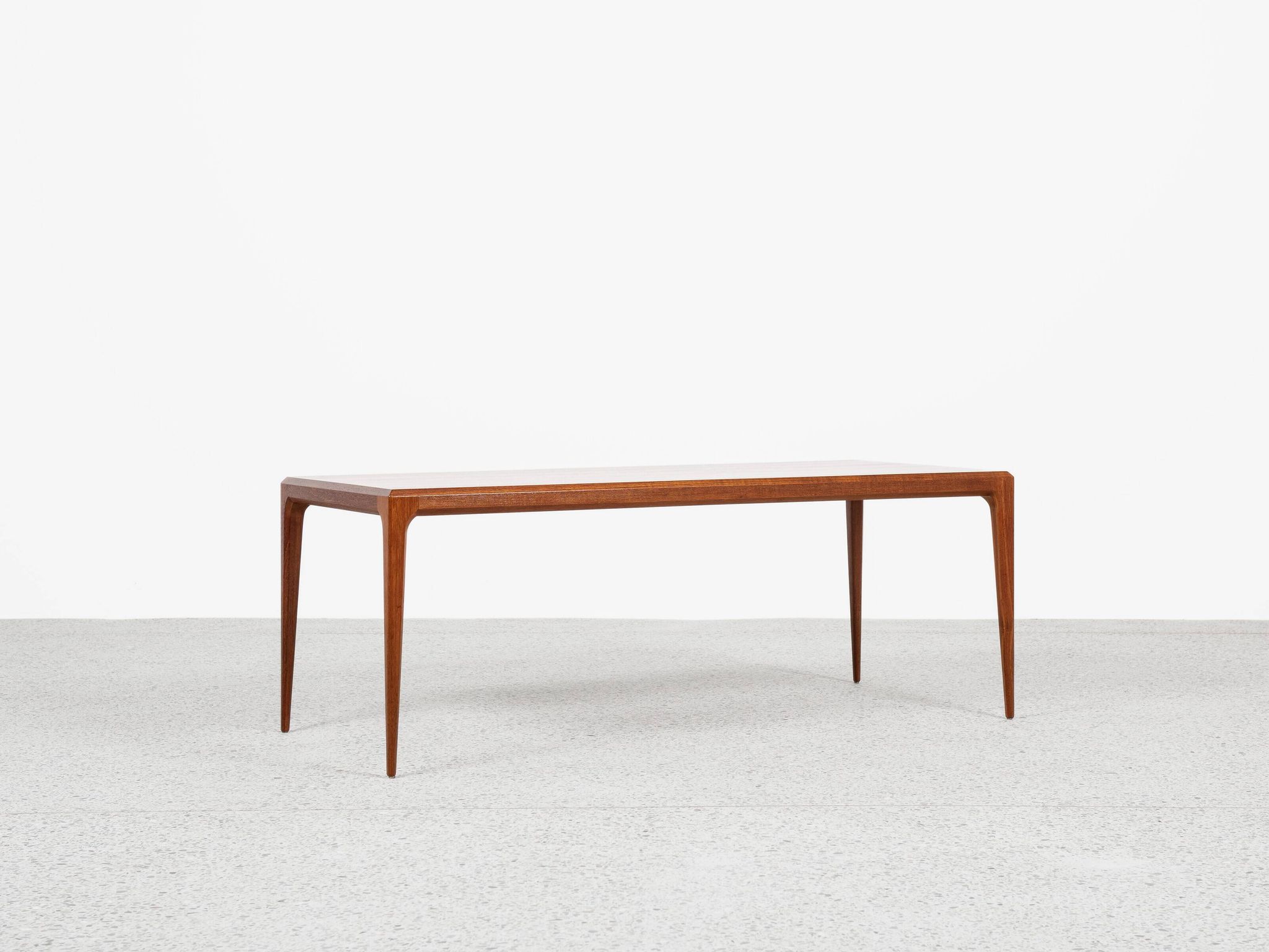 Midcentury Danish coffee table in teak by Johannes Andersen for Silkeborg 1960s