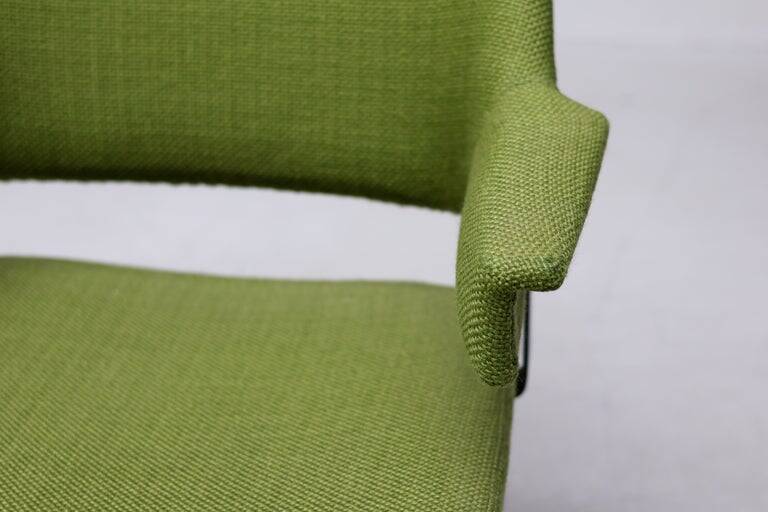 André Cordemeyer desk chair for Gispen, green wool, Netherlands, 1960s