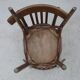 Pair of old bistro chairs with dark patina