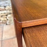 Danish teak nesting tables from Java, 1960s