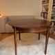 Round dining table Lubke in rosewood from the 1960s.