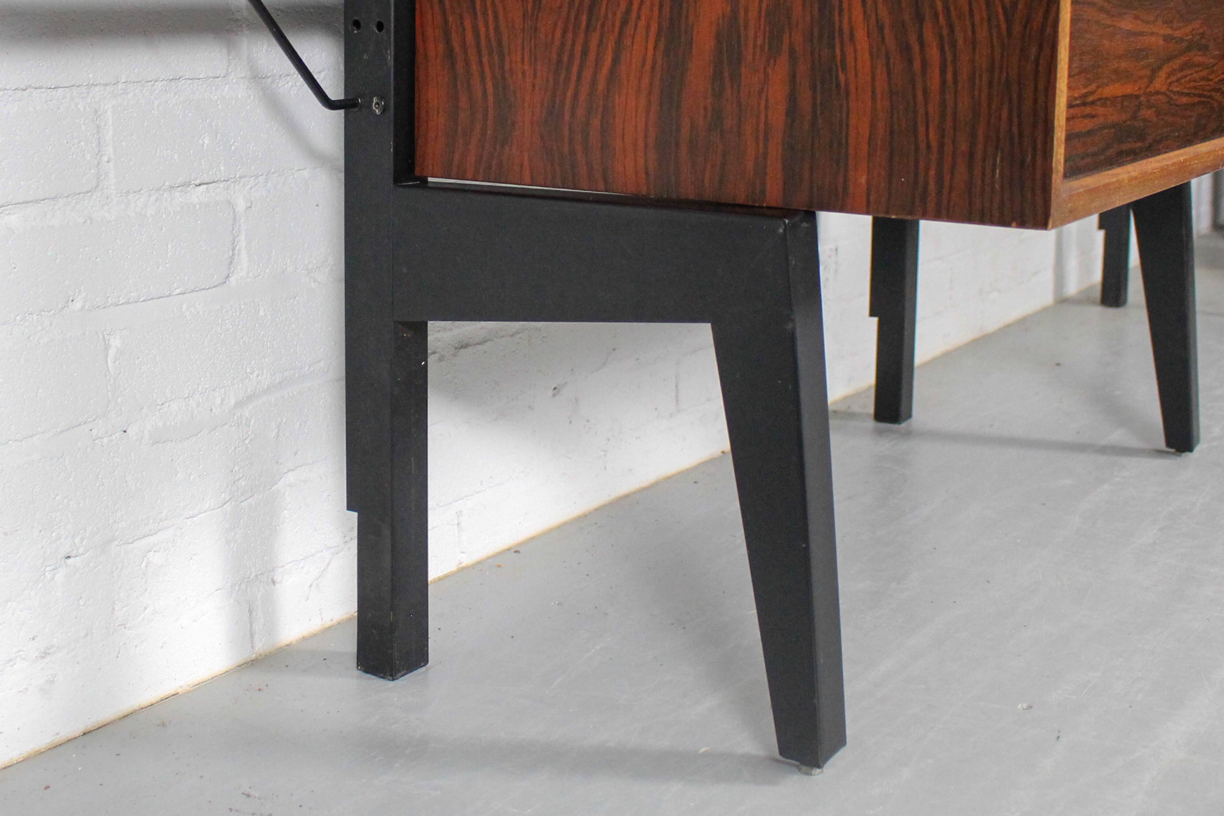 XL Danish Modular Teak Wall Unit in Rosewood by Poul Cadovius, 1960s