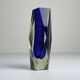 Vase Murano Sommerso bleu, Italie, années 1970