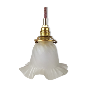 Baladeuse en verre tulipe années