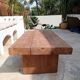 Table basse en bois massif – style brutaliste / wabi-sabi – fait main