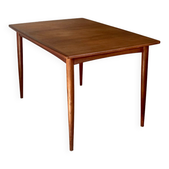 Scandinavian table in vintage teak