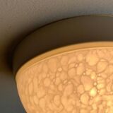 Suspension or wall lamp moon in glass from the vintage German space era by Peill & Putzler, 1970s.