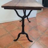 Old bistro table elm tray