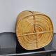 Rattan and brass umbrella stand, Italy, 1970
