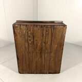 Small antique rustic wardrobe, circa 1880