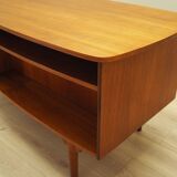 Teak desk, Danish design, 1970s, designer: H.P. Hansen, manufacturer: Rande