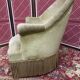 Almond green toad armchair