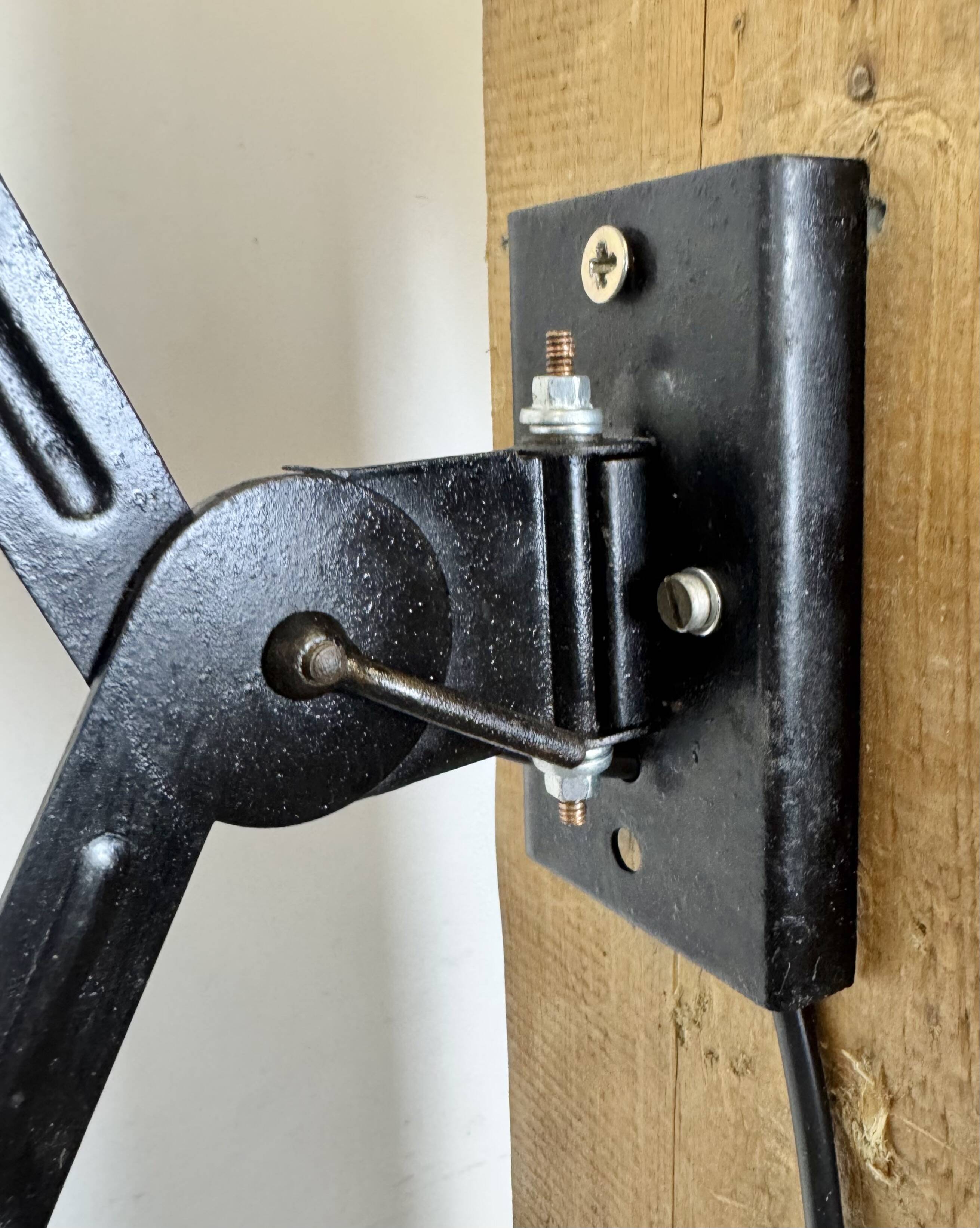 Industrial Midcentury Scissor Wall Lamp, 1950s