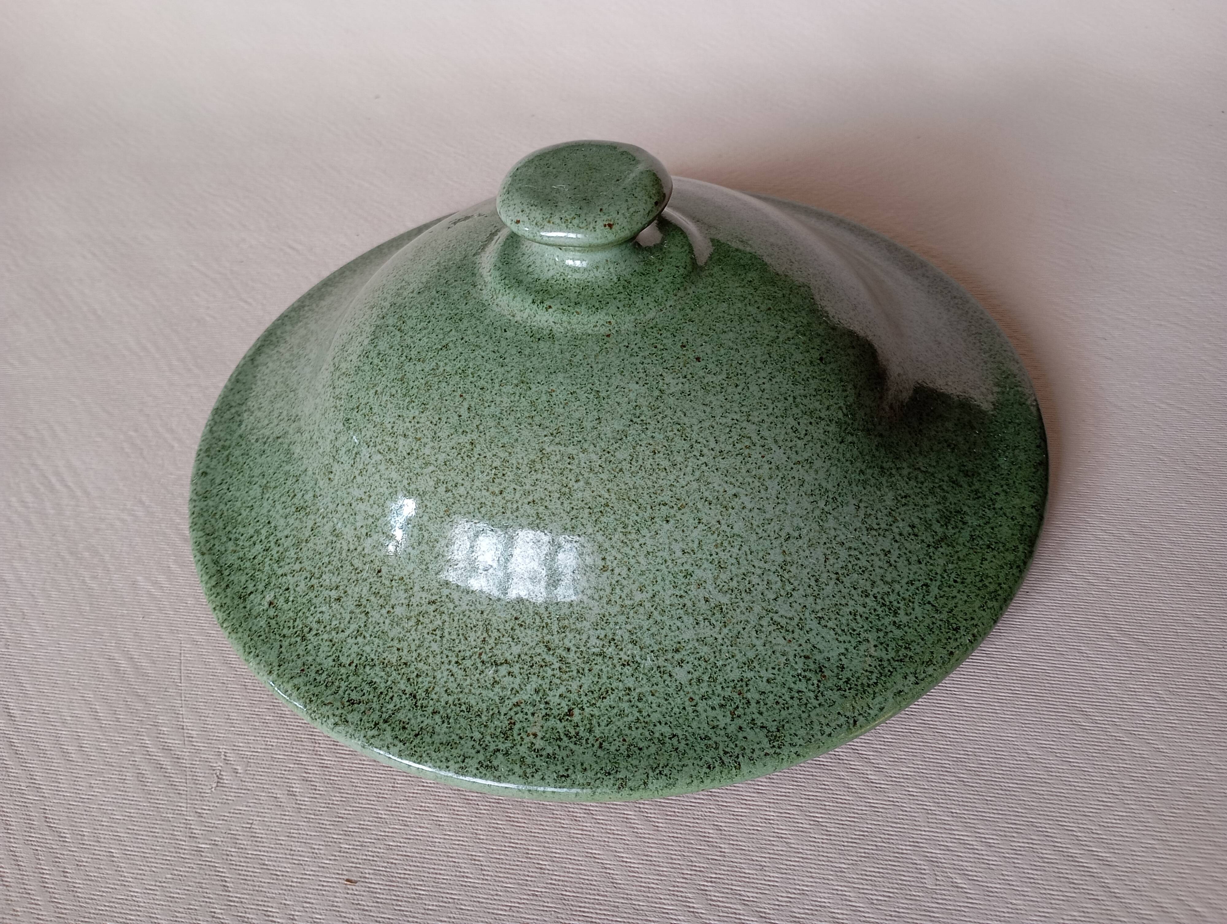 Handcrafted stoneware vegetable bowl