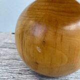 Turned wooden ball bedside lamp 1990