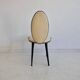 Chaise en vinyle crème et noir Umberto Mascagni