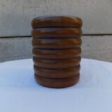 turned wooden box